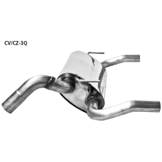 Bastuck Endschalldämpfer für Ausgang LH+RH für CHEVROLET CRUZE (J300) 1.8 - 104 KW / CV/CZ-3Q