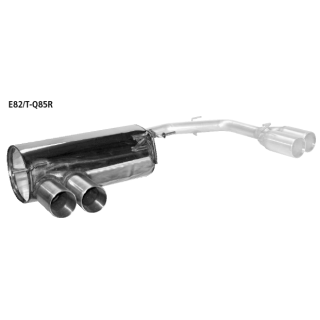 Bastuck Endschalldämpfer mit Doppel-Endrohr LH 2x Ø 85 mm für BMW 1 Coupe (E82) 120 i - 125 KW / E82/T-Q85R
