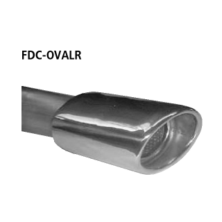 Bastuck Endschalldämpfer mit Einfach-Endrohr oval 120x 80 mm rechte Seite für FORD COUGAR (EC_) 2.5 V6 24V - 125 KW / FDC-OVALR
