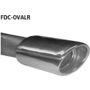 Bastuck Endschalldämpfer mit Einfach-Endrohr oval...