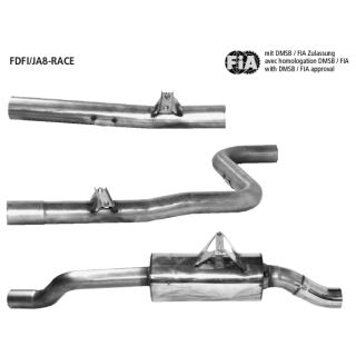 Bastuck Gruppe A Motorsportanlage ohne Zulassung für FORD FIESTA VI 1.6 Ti - 88 KW / FDFI/JA8-RACE