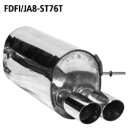 Bastuck Endschalldämpfer mit Doppel-Endrohr 2x...