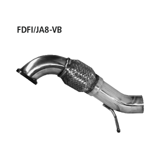 Bastuck Flexibles Verbindungsrohr nur für 1.4l + 1.6l Modelle für FORD FIESTA VI 1.0 EcoBoost - 92 KW / FDFI/JA8-VB
