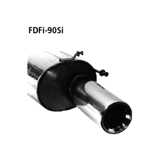 Bastuck Endschalldämpfer mit Einfach-Endrohr 1x Ø 90 mm für FORD FIESTA III (GFJ) 1.3 KAT - 44 KW / FDFi-90Si