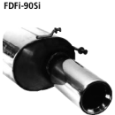 Bastuck Endschalldämpfer mit Einfach-Endrohr 1x...