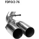 Bastuck Doppel-Endrohr 2x Ø 76 mm für FORD...