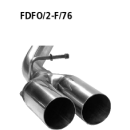 Bastuck Doppel-Endrohr 2x Ø 76 mm für FORD...
