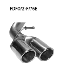 Bastuck Doppel-Endrohr mit Lippe 20° schräg...