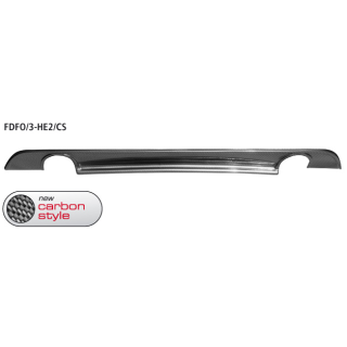 Bastuck Heckschürzen-Ansatz mit Auschnitt für Einfach-Endrohr LH + RH Carbon Style für FORD FOCUS III Turnier 1.6 EcoBoost - 134 KW / FDFO/3-HE2/CS