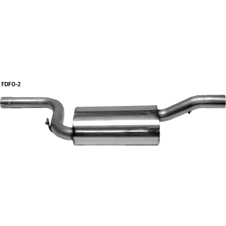 Bastuck Hauptschalldämpfer für FORD FOCUS Kombi (DNW) 1.8 TDCi - 74 KW / FDFO-2