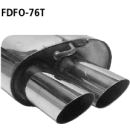 Bastuck Endschalldämpfer mit Doppel-Endrohr 2x...