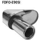 Bastuck Endschalldämpfer mit Einfach-Endrohr 1x...