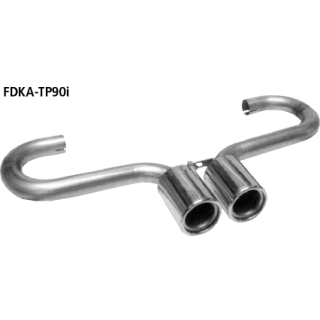 Bastuck Endrohrsatz Double Central mit Einsatz 2x Ø 90 mm für FORD PUMA (EC_) 1.4 16V - 66 KW / FDKA-TP90i