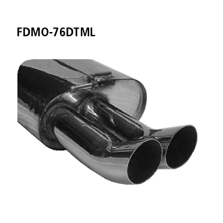 Bastuck Endschalldämpfer LH DTM mit Doppel-Endrohr 2x Ø 76 mm für FORD MONDEO III Stufenheck (B4Y) 2.0 TDCi - 96 KW / FDMO-76DTML