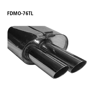 Bastuck Endschalldämpfer mit Doppel-Endrohr LH 2x Ø 76 mm für FORD MONDEO III Stufenheck (B4Y) 1.8 16V - 92 KW / FDMO-76TL