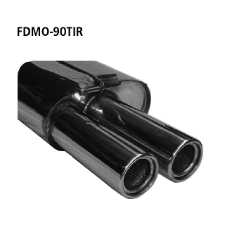 Bastuck Endschalldämpfer mit Doppel-Endrohr RH 2x Ø 90 mm für FORD MONDEO III Stufenheck (B4Y) 2.5 V6 24V - 125 KW / FDMO-90TIR