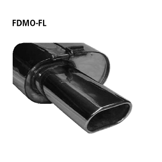 Bastuck Endschalldämpfer mit Einfach-Endrohr Flat LH 135x 75 mm für FORD MONDEO III (B5Y) 2.0 16V TDDi / TDCi - 85 KW / FDMO-FL