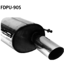 Bastuck Endschalldämpfer mit Einfach-Endrohr 1x...