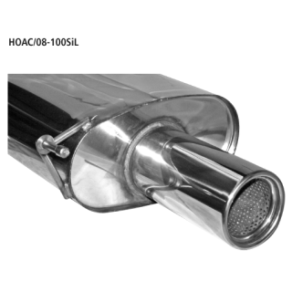 Bastuck Endschalldämpfer mit Einfach-Endrohr LH 1x Ø 100 mm für HONDA ACCORD VIII (CU) 2.0 i - 115 KW / HOAC/08-100SiL