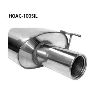 Bastuck Endschalldämpfer mit Einfach-Endrohr LH 1x Ø 100 mm für HONDA ACCORD VII (CL) 2.4 (CL9) - 140 KW / HOAC-100SIL