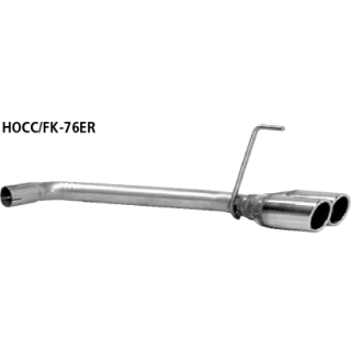 Bastuck Doppel-Endrohr RH 2x Ø 76 mm mit Lippe 20° schräg geschnitten für HONDA CIVIC VIII Hatchback (FN, FK) 1.8 - 103 KW / HOCC/FK-76ER
