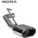 Bastuck Einfach-Endrohr Flat 135x 75 mm LH für HONDA...