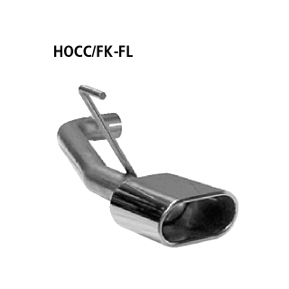 Bastuck Einfach-Endrohr Flat 135x 75 mm LH für HONDA CIVIC VIII Hatchback (FN, FK) 1.8 - 103 KW / HOCC/FK-FL