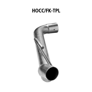 Bastuck Einfach-Endrohr Ø 50 mm für Serienschürze LH links für HONDA CIVIC VIII Hatchback (FN, FK) Type R - 148 KW / HOCC/FK-TPL