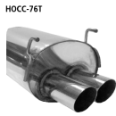 Bastuck Endschalldämpfer mit Doppel-Endrohr 2x...