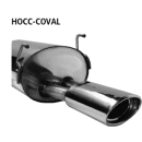 Bastuck Endschalldämpfer mit Einfach-Endrohr 120x 80...