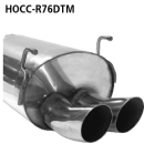 Bastuck Endschalldämpfer DTM mit Doppel-Endrohr 2x...