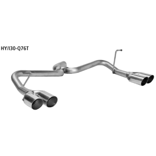 Bastuck Doppel-Endrohr LH+RH 2x Ø 76 mm 20° schräg geschnitten für HYUNDAI i30 (FD) 1.4 - 77 KW / HY/I30-Q76T