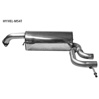 Bastuck Endschalldämpfer mit doppel Ausgang mitte 2x Ø 54 mm für HYUNDAI VELOSTER (FS) 1.6 MPI - 97 KW / HY/VEL-M54T