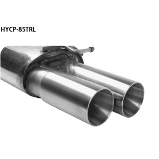 Bastuck Endschalldämpfer mit Doppel Endrohr 2x Ø 85 mm Endschalldämpfer LH für HYUNDAI COUPE (GK) 2.0 - 102 KW / HYCP-85TRL