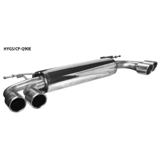 Bastuck Endschalldämpfer mit Doppel-Endrohr LH + RH 2 x Ø 90 mm mit Lippe, 20° schräg geschnitten für HYUNDAI GENESIS Coupe 2.0 T - 157 KW / HYGS/CP-Q90E