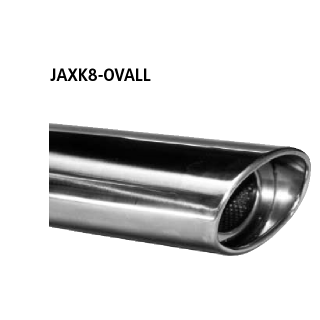 Bastuck Endschalldämpfer mit Einfach-Endrohr oval 120x 80 mm links für JAGUAR XK 8 Convertible (QDV) 4.0 - 209 KW / JAXK8-OVALL