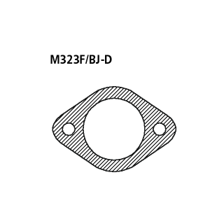 Bastuck Flanschdichtung wird nur bei Benziner Fahrzeugen benötigt für MAZDA 323 F VI (BJ) 1.4 16V - 54 KW / M323F/BJ-D