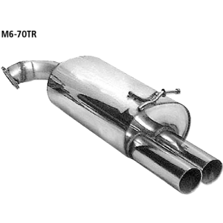 Bastuck Endschalldämpfer RH mit Doppel-Endrohr 2x Ø 70 mm für MAZDA 6 Hatchback (GG) 2.0 - 108 KW / M6-70TR