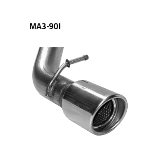 Bastuck Einfach-Endrohr 1x Ø 90 mm 20° schräg geschnitten für MAZDA 3 Stufenheck (BK) 1.6 - 77 KW / MA3-90I