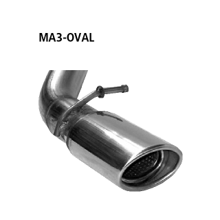 Bastuck Einfach-Endrohr oval 110x 70 mm für MAZDA 3 Stufenheck (BK) 2.0 MZR-CD - 105 KW / MA3-OVAL