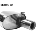 Bastuck Endschalldämpfer RH mit Einfach-Endrohr 1x...