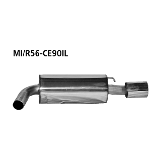 Bastuck Endschalldämpfer LH mit Einfach-Endrohr 1x Ø 90 mm für MINI MINI CLUBMAN (R55) Cooper S - 128 KW / MI/R56-CE90IL