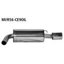 Bastuck Endschalldämpfer LH mit Einfach-Endrohr 1x Ø 90 mm für MINI MINI CLUBMAN (R55) Cooper S - 128 KW / MI/R56-CE90IL