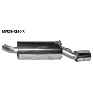 Bastuck Endschalldämpfer RH mit Einfach-Endrohr 1x Ø 90 mm für MINI MINI CLUBMAN (R55) Cooper S - 128 KW / MI/R56-CE90IR