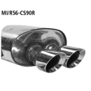 Bastuck Endschalldämpfer mit Doppel-Endrohr RACE 2x...