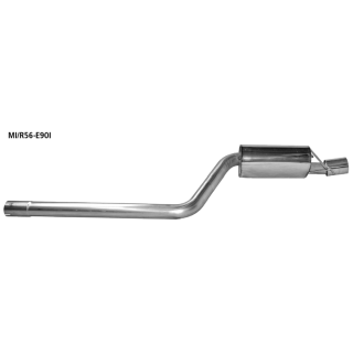 Bastuck Endschalldämpfer mit Einfach-Endrohr 1x Ø 90 mm Ausgang RH für MINI MINI CLUBMAN (R55) One - 72 KW / MI/R56-E90I