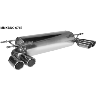 Bastuck Endschalldämpfer mit Doppel-Endrohr LH + RH 2x Ø 76 mm mit Lippe 20° schräg für MAZDA MX-5 III (NC) 1.8 - 93 KW / MMX5/NC-Q76E