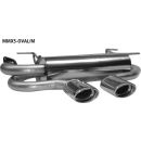 Bastuck Endschalldämpfer mit 2 Endrohren oval 120x...