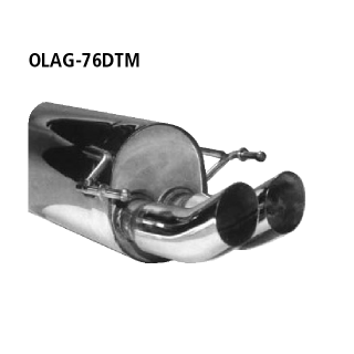 Bastuck Endschalldämpfer DTM mit Doppel-Endrohr 2x Ø 76 mm für OPEL ASTRA G CC (F48_, F08_) 1.6 - 76 KW / OLAG-76DTM