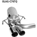 Bastuck Endschalldämpfer mit Doppel-Endrohr 2x...